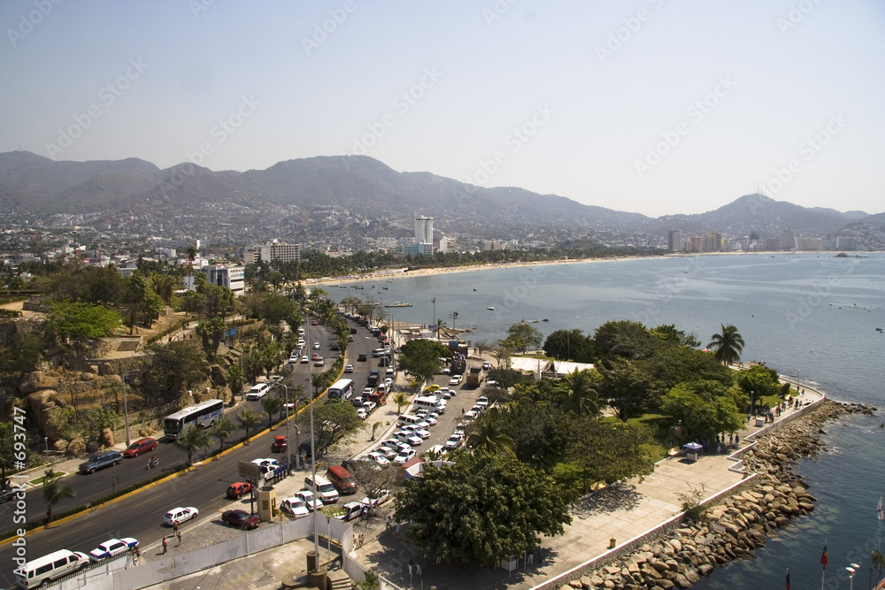 acapulco buildings and bay