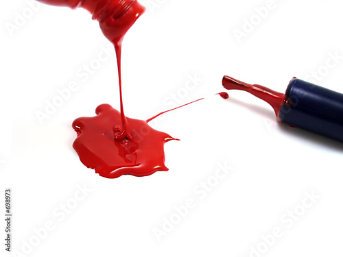 spilling paint