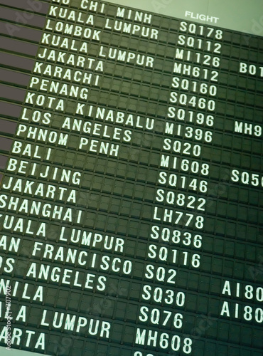flight schedule