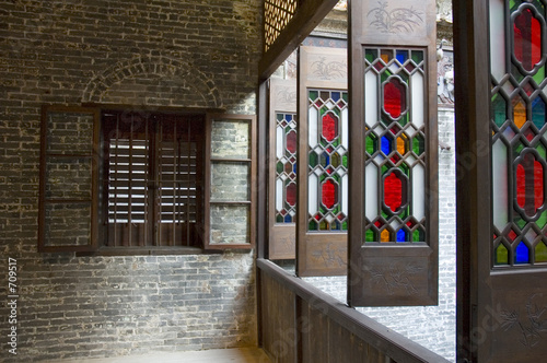 Canvas Print chinese windows