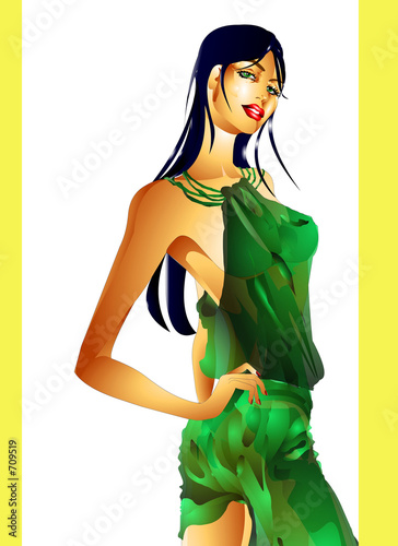 beach-wear glamor
