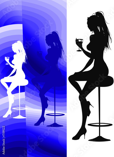 party lounge cocktail silhouette #709522