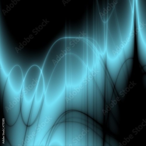 blue glow