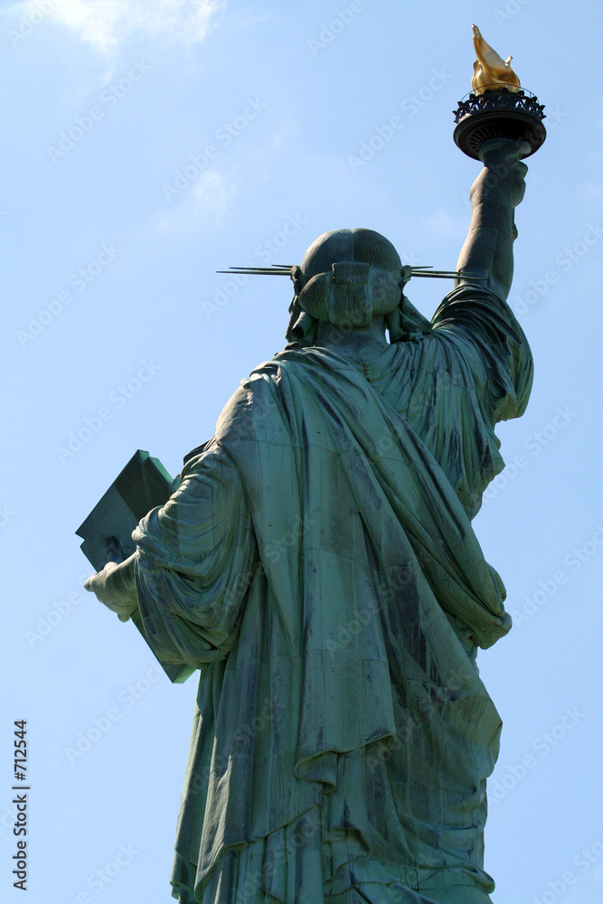statue of liberty back