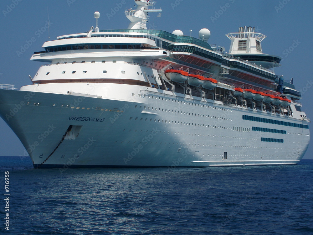 cruise ship close up