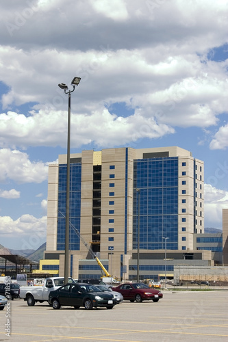 construction and the parking lot