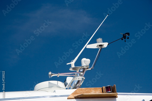 yacht antenna and radar