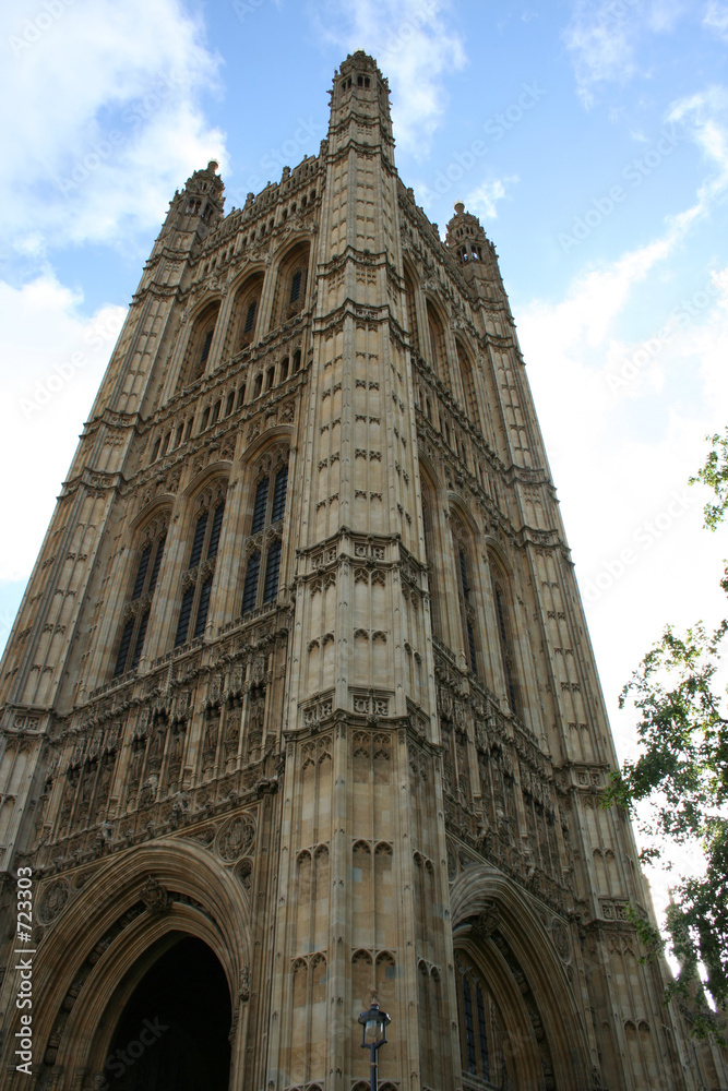 victoria tower, palace of westminster, london
