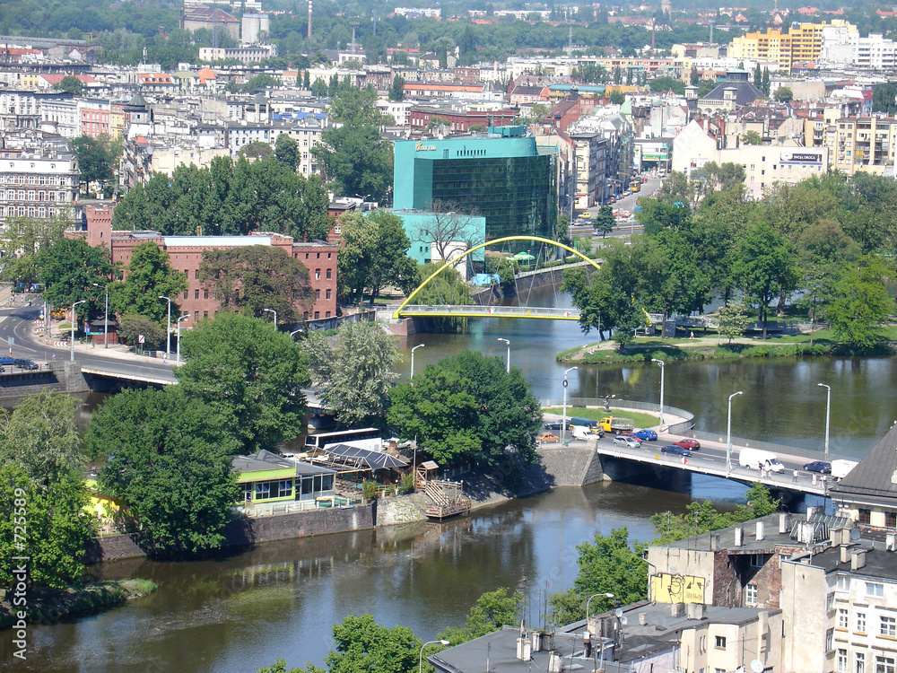 Fototapeta premium brücken an der oder in wroclaw
