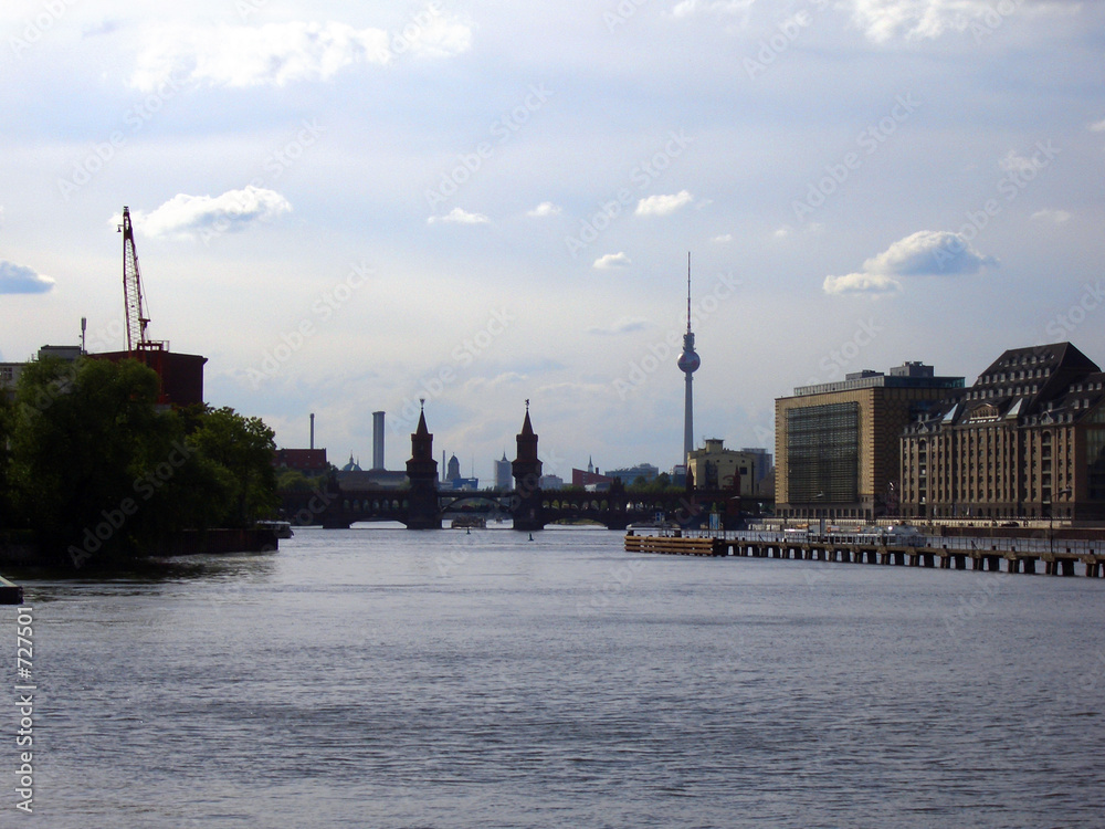Fotografie blick auf berlin city