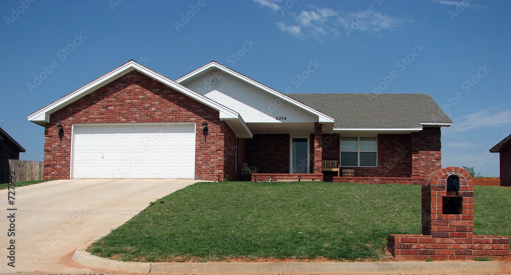Obraz premium red brick house