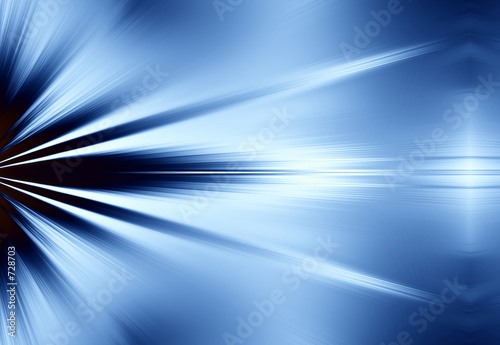 blue rays of light background