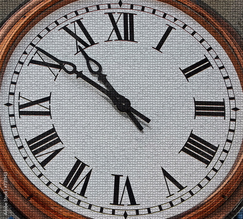 mosaic clock