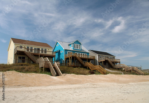 ocean front beach houses photo