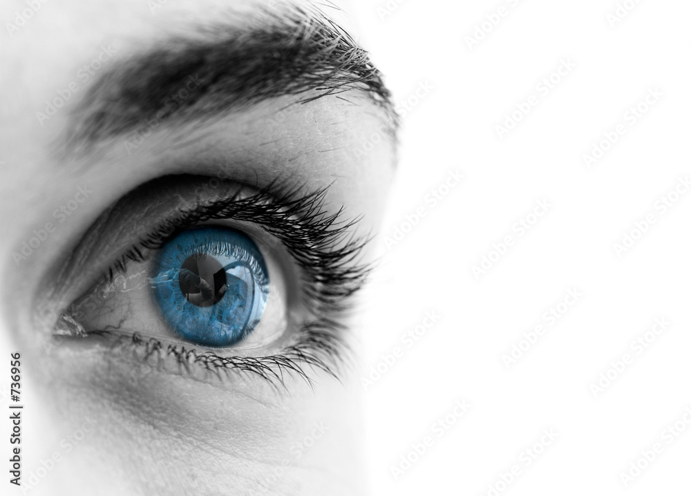 Fototapeta premium niebieskie oko