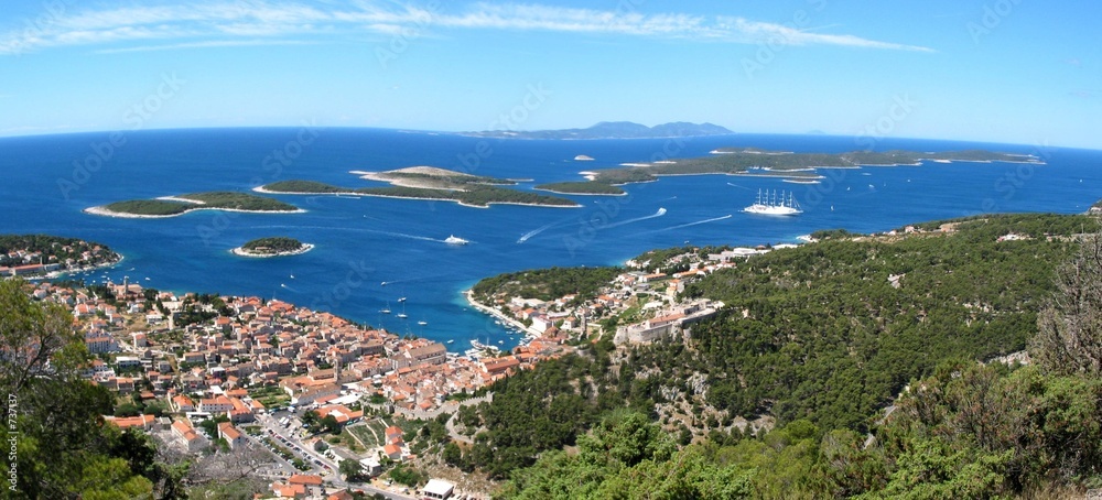 Fotografie hvar und vorgelagerte inseln