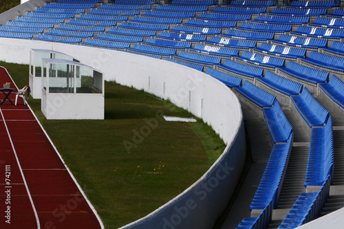 curving stadium