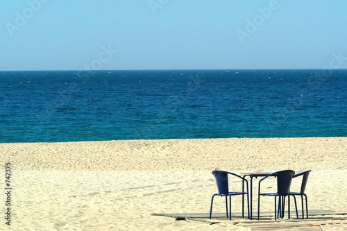 chairs in the beach