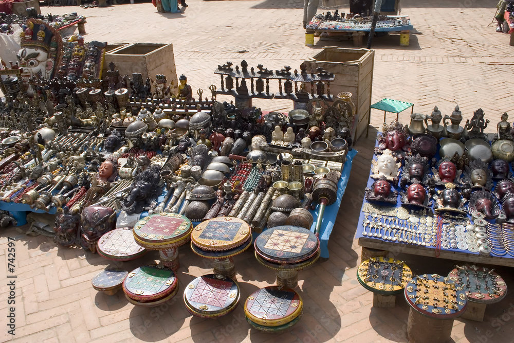 souvenir stand - nepal souvenir stand - nepal