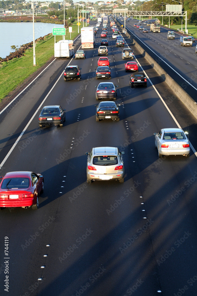 cars on highway