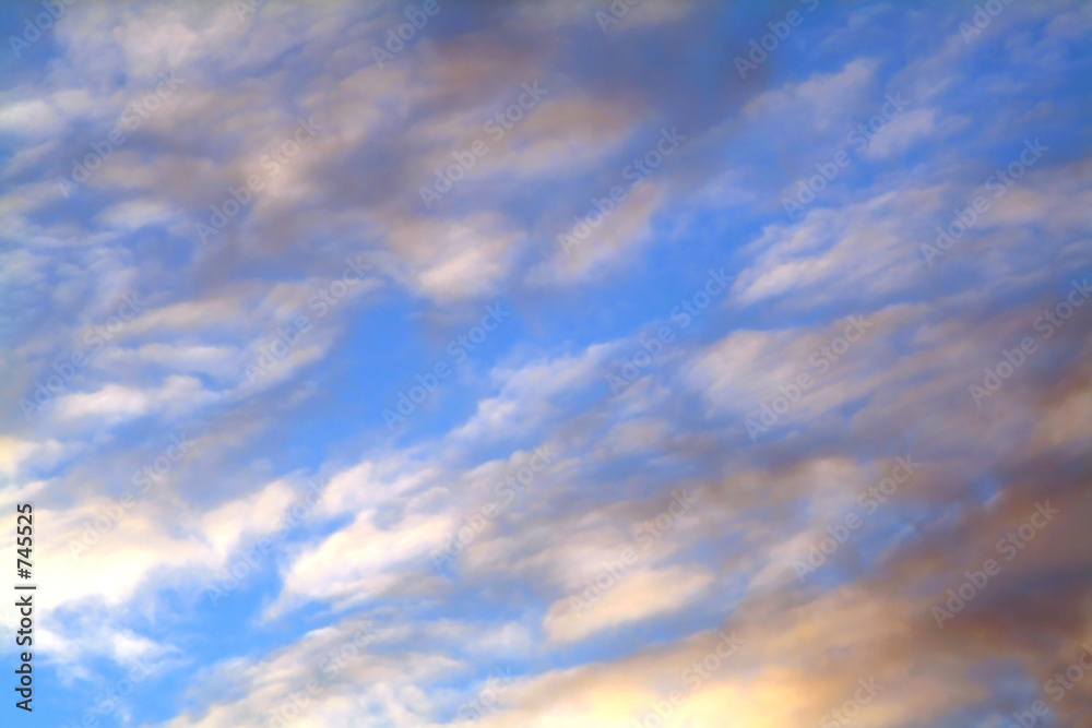clouds and blue, background