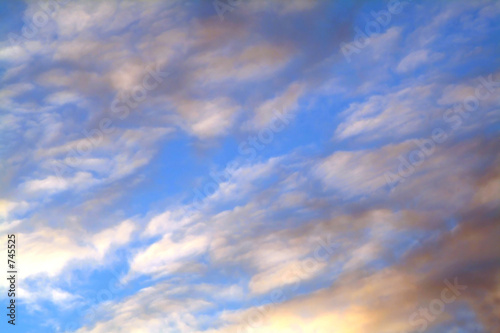 clouds and blue, background