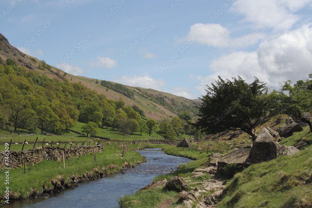 Obraz premium river in the lake district,uk