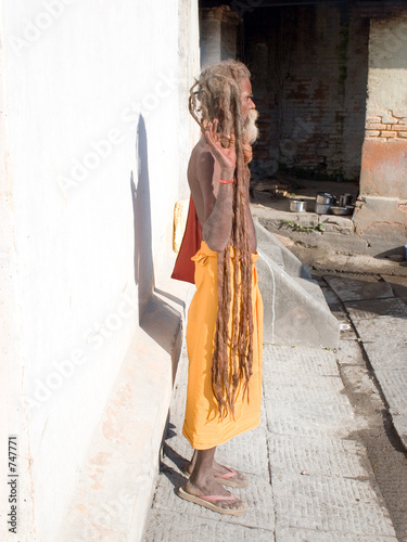 holy hindu sadhu photo