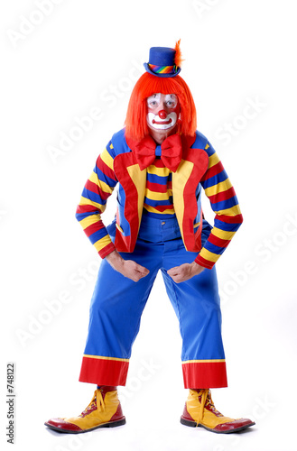 wrestling-pose clown