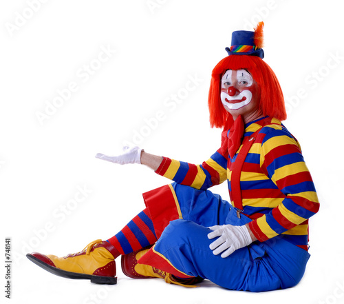 Valokuva sitting clown