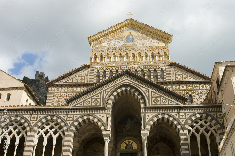facade of amalfi cathedral