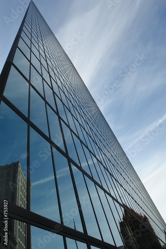 glass office tower photo