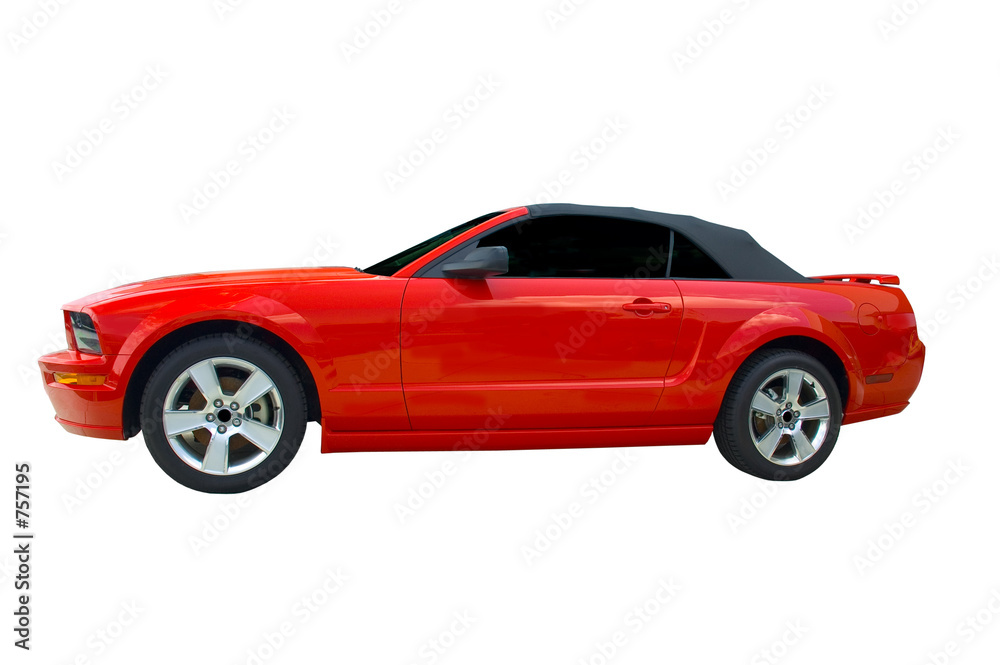 Naklejka premium red hot sports car