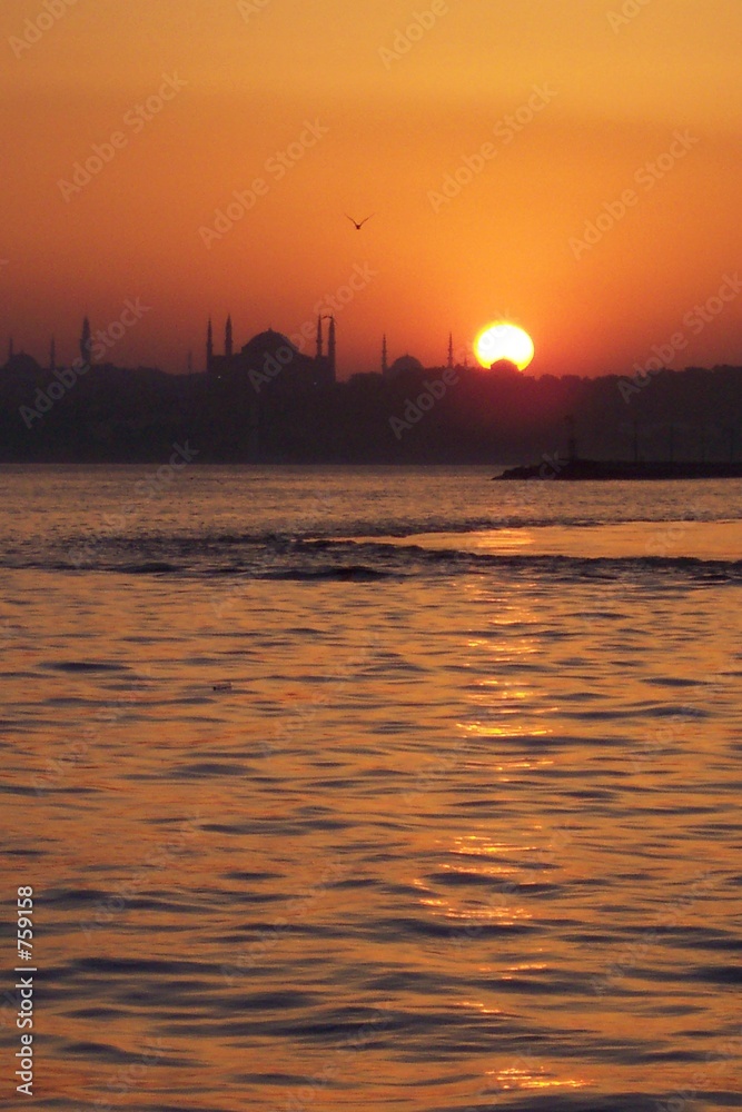 Naklejka premium red sky