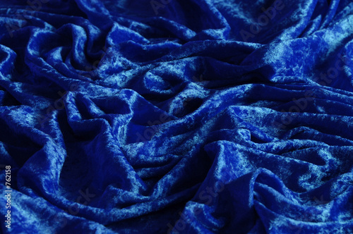 blue crushed velvet