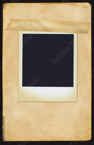 polaroid on page