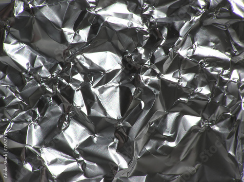 crinkled tinfoil
