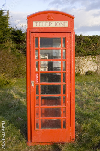 rural telephone box  uk.