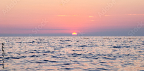 spectacular sea sunset