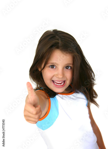 happy little girl