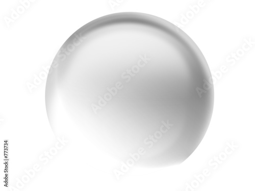3d gray aqua orb button