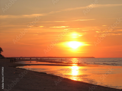 sunset in jurmala