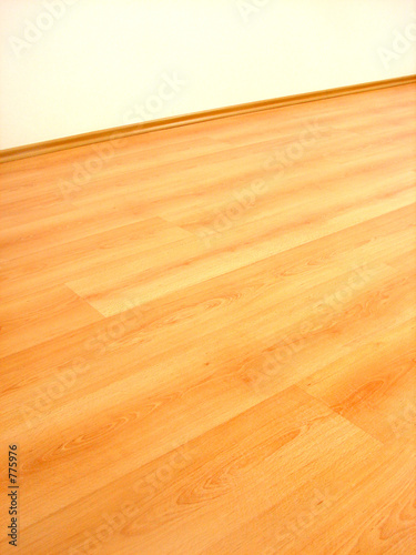 parquet and white wall