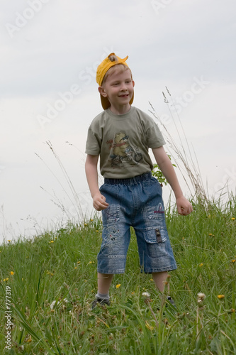 joyful boy.