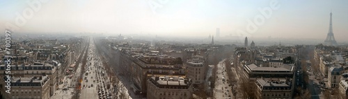 paris landscape from the top of triumph arch #780397