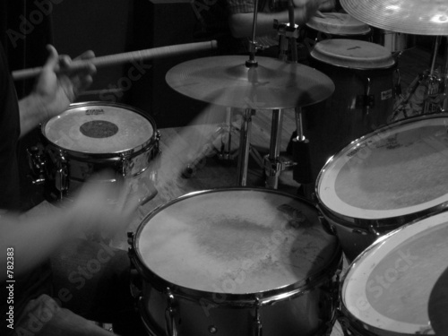 Valokuvatapetti drums player