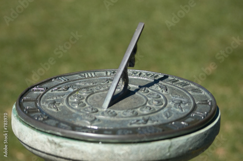 old sundial in the park