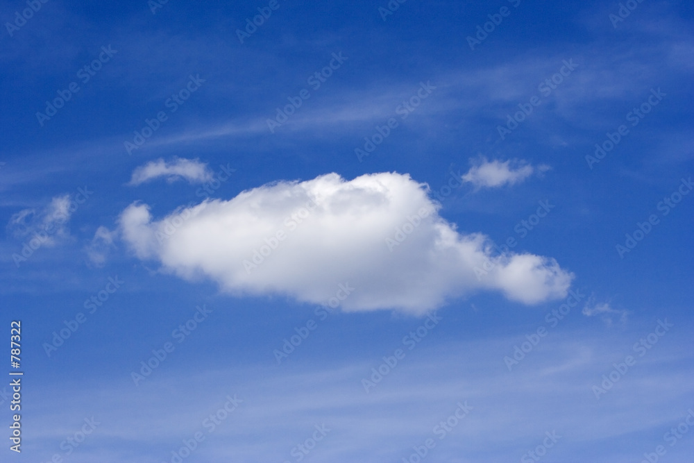single cloud in the sky