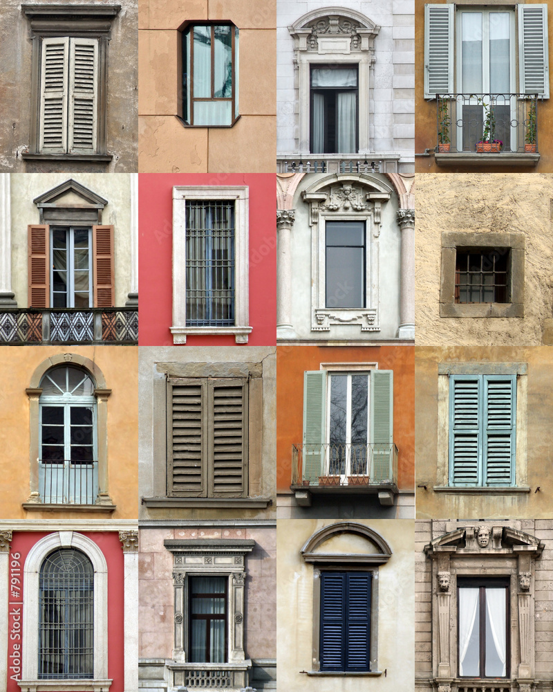 windows - colorful collage