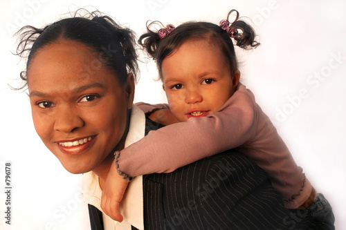 working families - mother and daughter